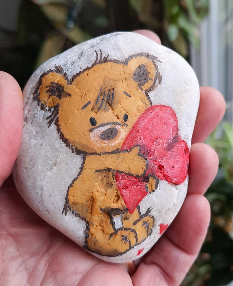 Teddy bear rocks