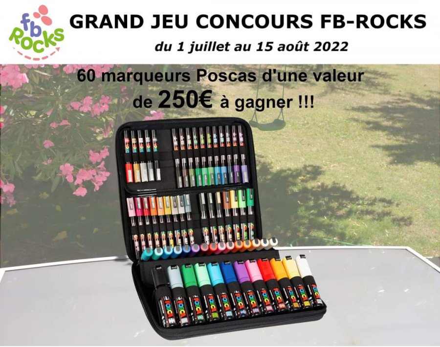 Jeu concours Posca Fb-Rocks