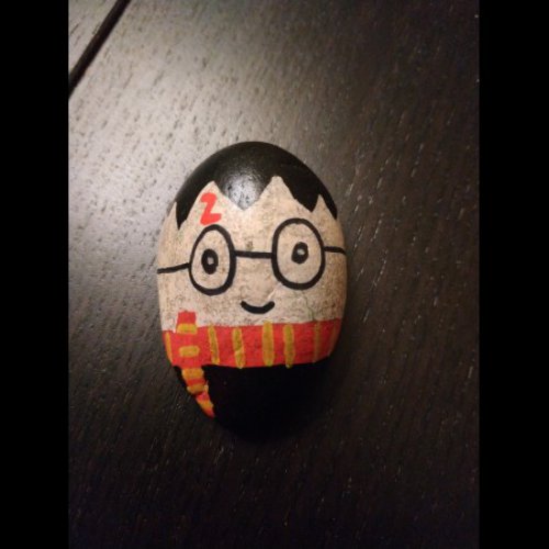 Clafoutie Dessin Harry Potter sur galet
