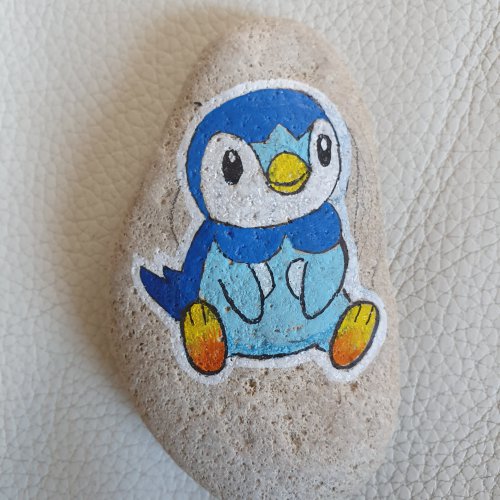Piplup on rock
