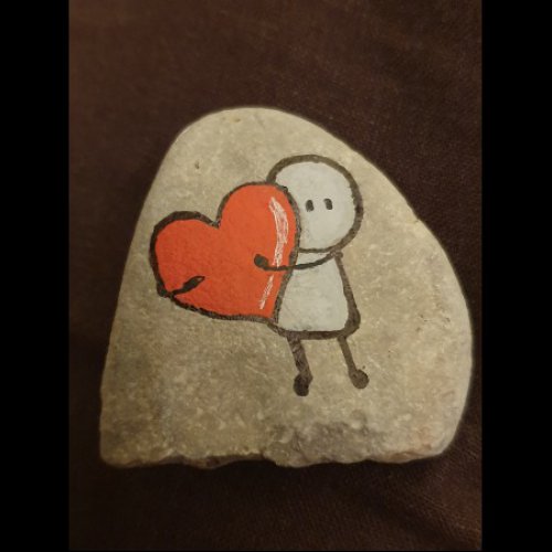 I love you on rock