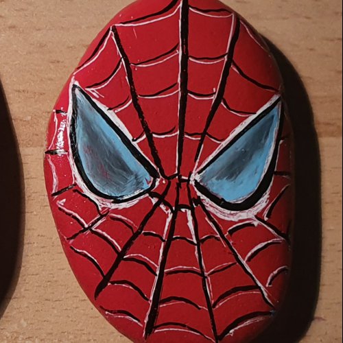 Spiderman - Galet peint