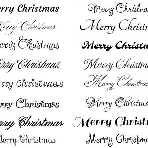 Calligraphy Merry Christmas