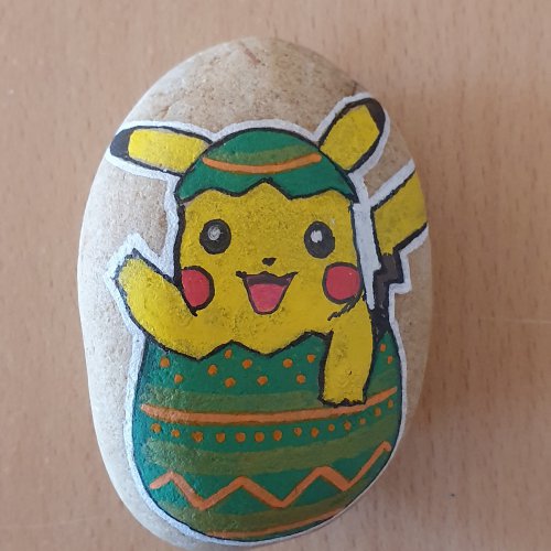Pikachu dans un oeuf de Pâques