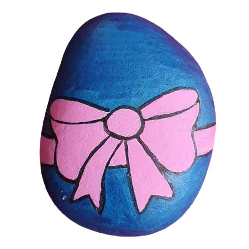 Egg with ribbon