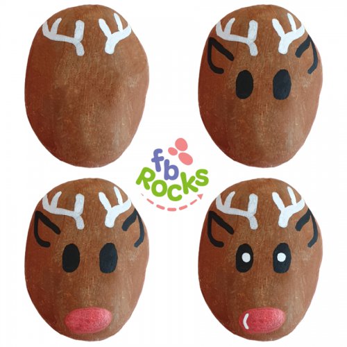 Rudolph - Rock Painting