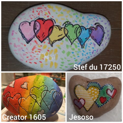 Easy drawings or colorés hearts