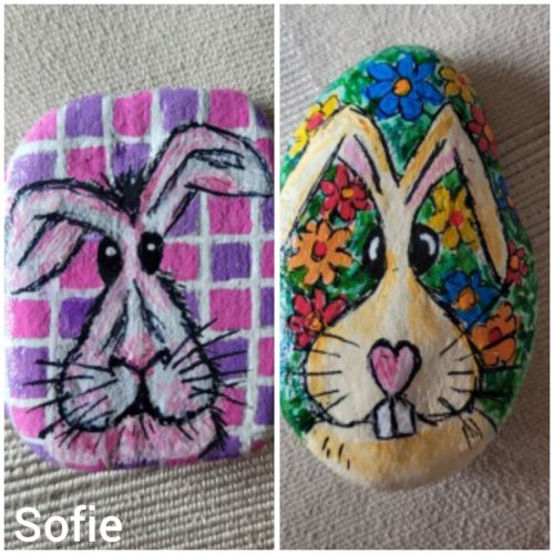 Sofie funny bunny drawings
