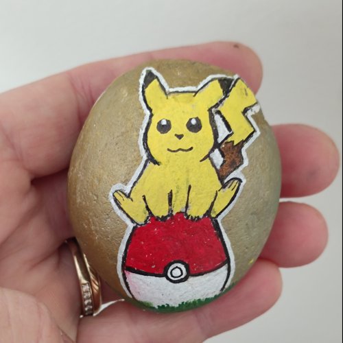 Pikachu and a egg-pokeball