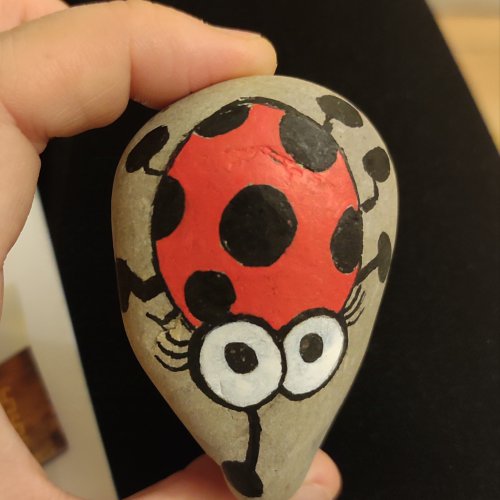 Funny ladybug drawing