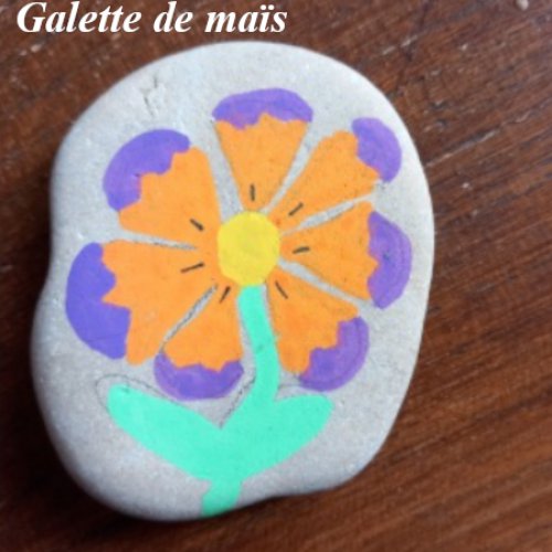 Galette de Mais Fleur orange