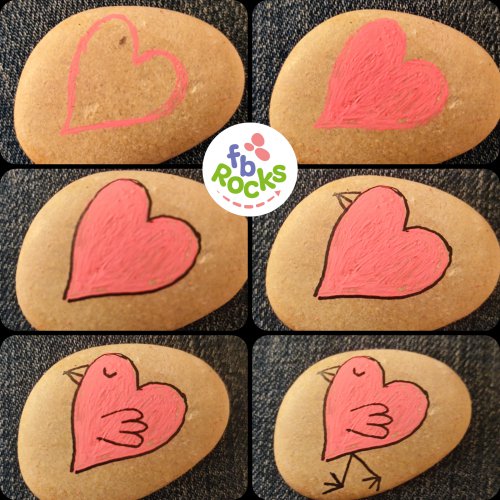 How to draw a heart chicken ?