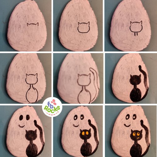 Drawing tutorial pour un ghost and a cat