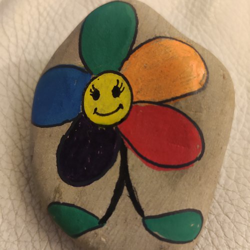 Funny drawing of a flower