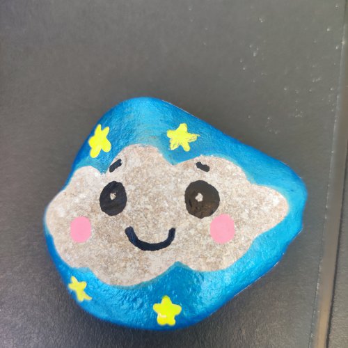 Cute cloud drawing for children