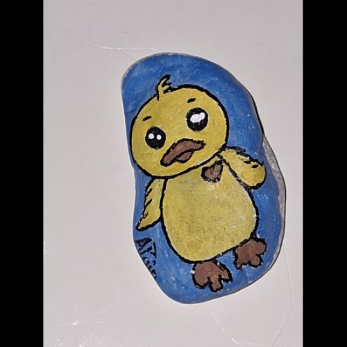 Galet d\'Alain PIOU PIOU AU COEUR D OR