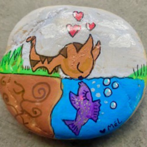 Un petit poisson, un petit chaton s\'aimaient d\'amour tendre...