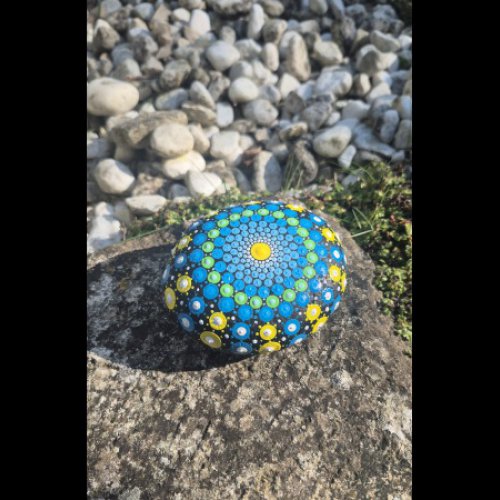 Tr�sors de Goubelins Galet mandala