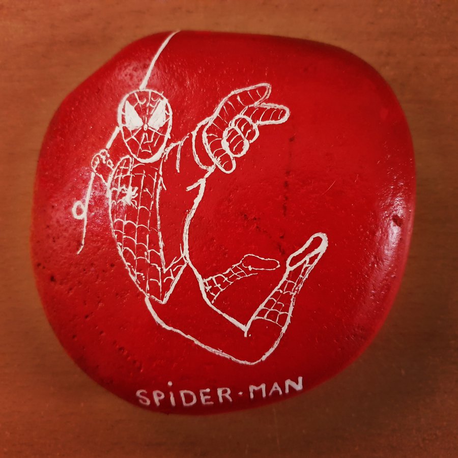 Quite difficult Spiderman drawing on rock - Let's go rock hunting !!! : 1637832090.spiderman.jpg