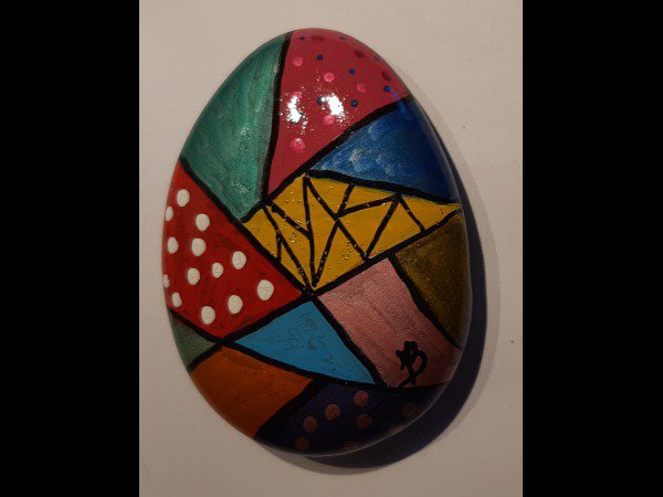 Abstract painting Creator rock 35 Colorful peeble : 1640665780.createur.galet.35.jpg