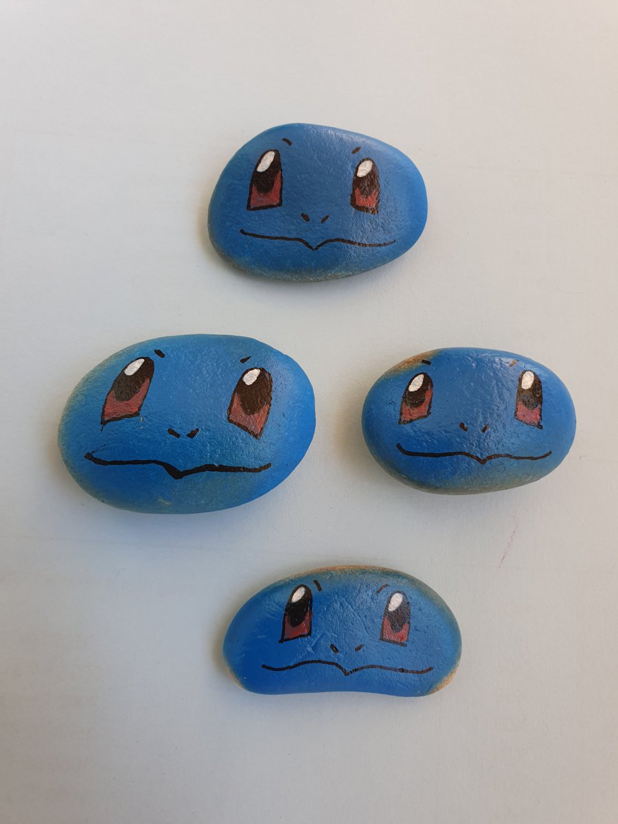Pokemon rocks Squirtle - Painted rock : 1662652032.carapuce.jpg