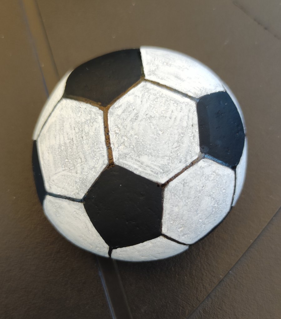 Medium difficulty Soccer Ball on a rock : 1692872116.img.20230824.121337.jpg