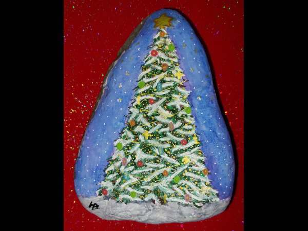 Christmas Painted Rock hbilr Christmas tree : 1700512142.hbilr.sapin.de.noel.jpg