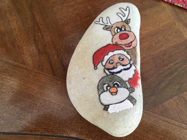 Christmas Painted Rock Creator 119 Chritmas Rock : 1701988675.createur.galet.119.jpeg