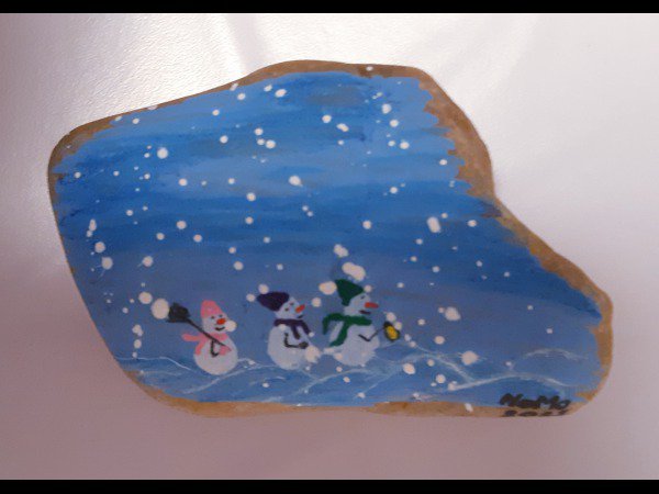 Christmas Painted Rock NaMo Snowmen : 1701988942.namo.bonhommes.de.neige.jpg