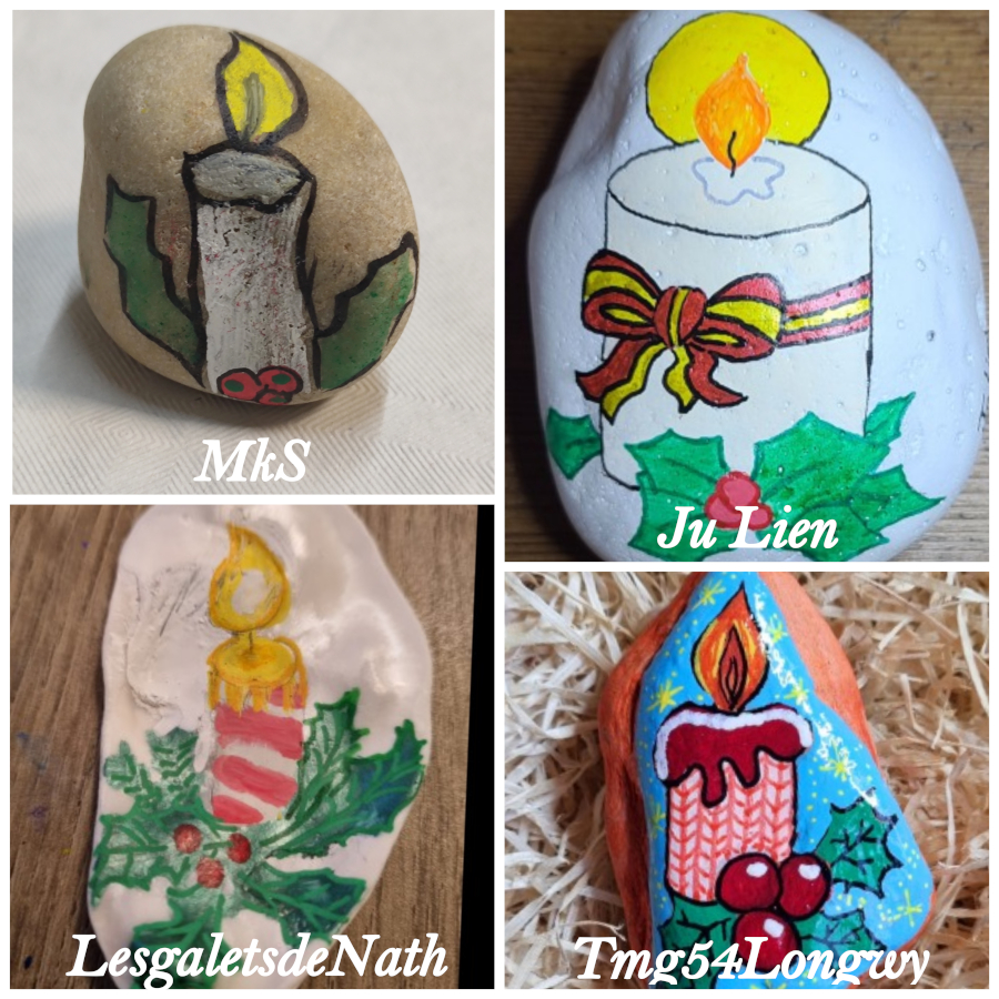 Christmas Painted Rock Candle drawing for Christmas : 1703018081.dessin.de.bougie.pour.noel.jpg