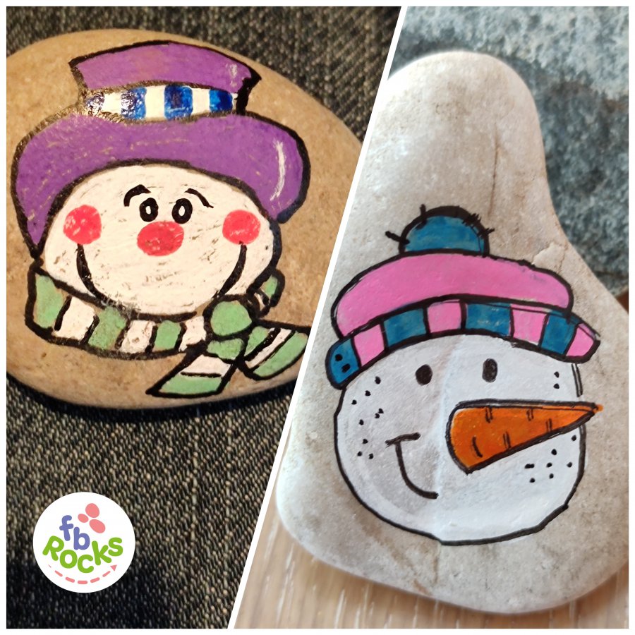 Christmas Painted Rock Happy snowman drawing : 1703782754.polish.20231226.210227718.jpg