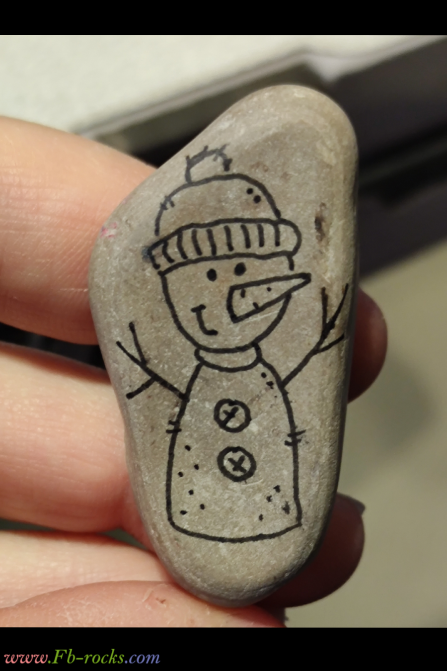 Christmas Painted Rock Easy Snowman drawing : 1707686986.polish.20240211.221952283.png