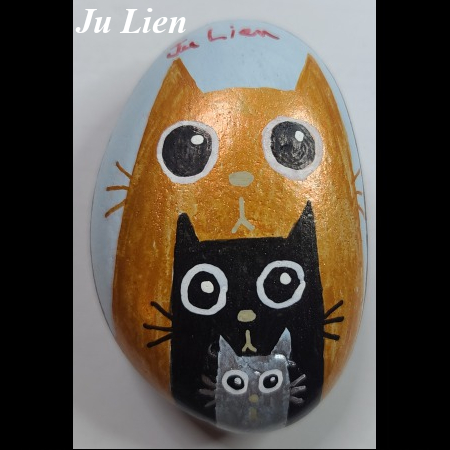 Animal : cat Ju Lien Three little cats... : 1750243024.ju.lien.dessin.de.trois.petits.chats.jpg