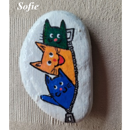 Animal : Chat Sofie Dessin chat rigolo : 1750243496.sofie.dessin.trois.chats.dans.poche.jpg