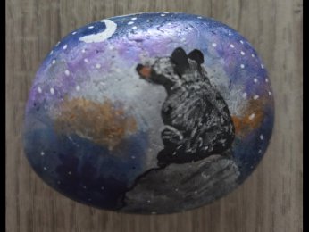 lesgaletsdeNath Bear in the moonlight