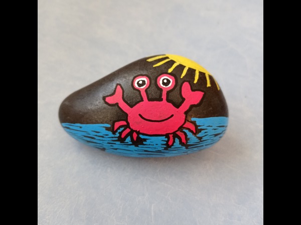 Petit crabe rouge by Sabinette