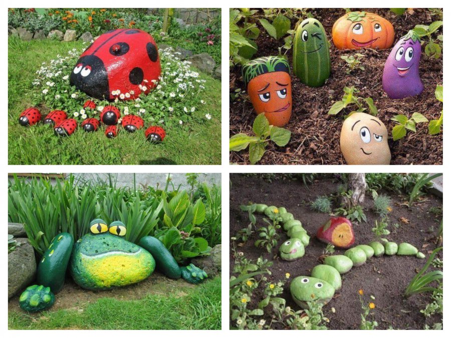 How to decorate your garden with painted rocks