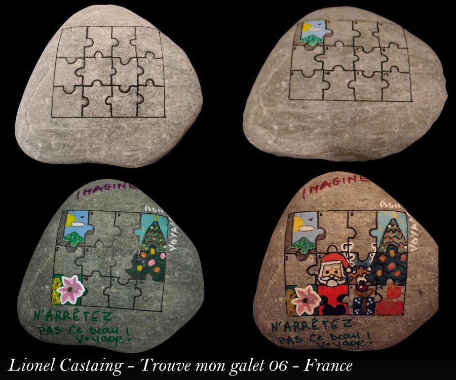 Quilt rock puzzle