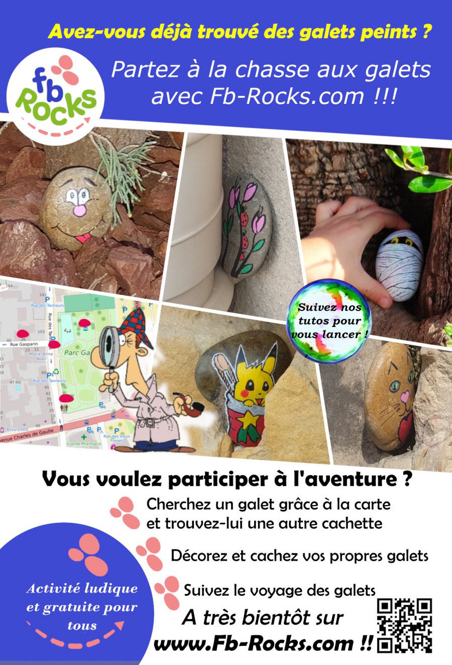 Jeu des galets : chasse aux galets