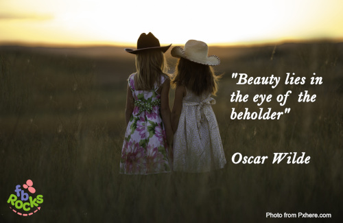 Oscar Wilde quote Beauty lies in the eye of the beholder