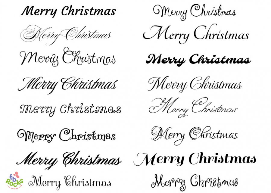 Calligraphy Beautiful Handwriting Merry Christmas
