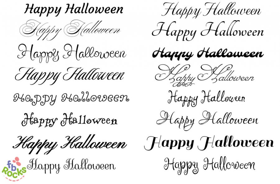 Beautiful Handwriting Happy Halloween