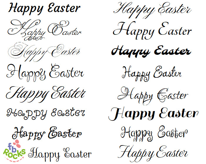 Simple beautiful handwriting Happy Easter